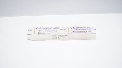 BD 328446 SafetyGlide U-100 Insulin Syringe 1mL 31G x 15/64inch TW